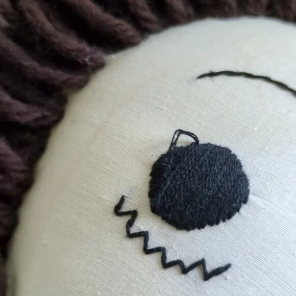 Raggedy Ann & Andy Handmade Yarn Hair Dolls 20" Blue Outfits Embroidered Faces - Picture 11 of 13